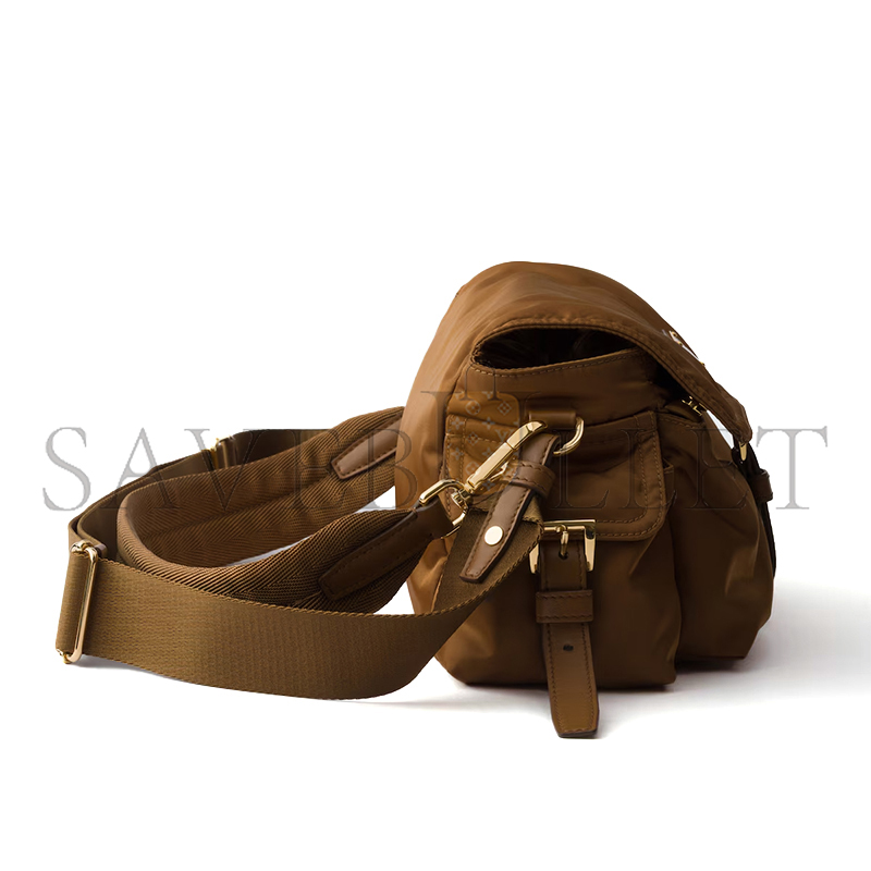 PRADA EXPLORE MEDIUM RE-NYLON SHOULDER BAG WITH FLAP 1BD394 (30*14*10cm)